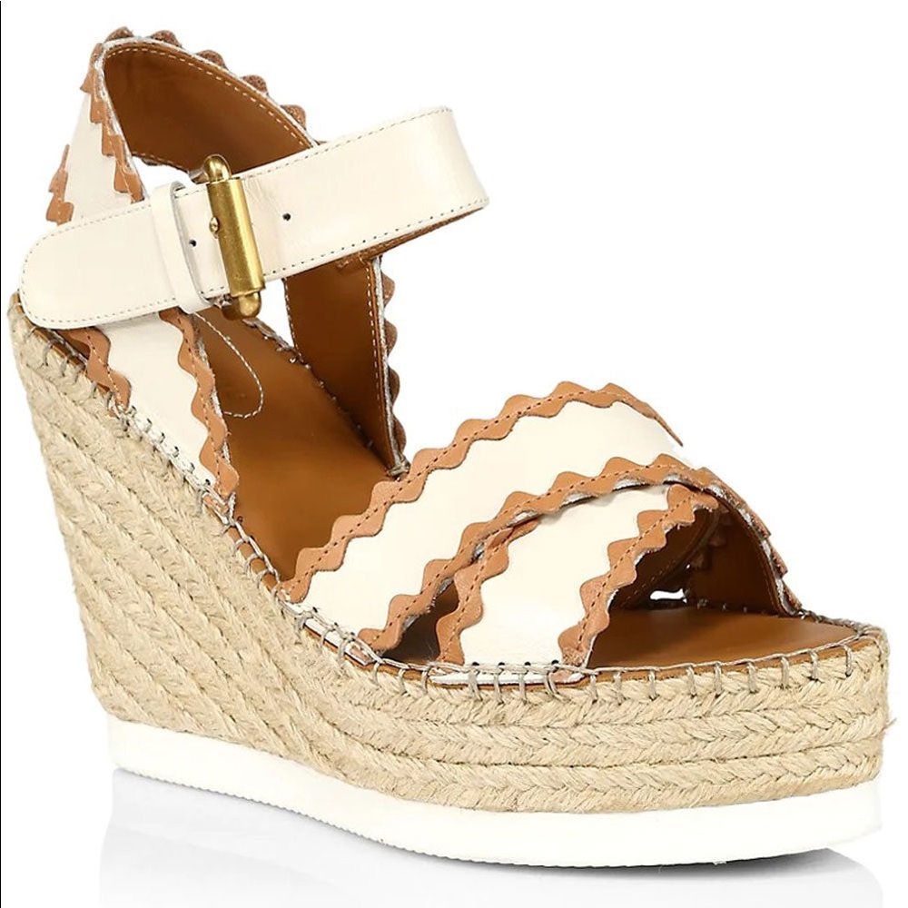 See by Chloe Glyn Espadrille Platform Wedge Sandal